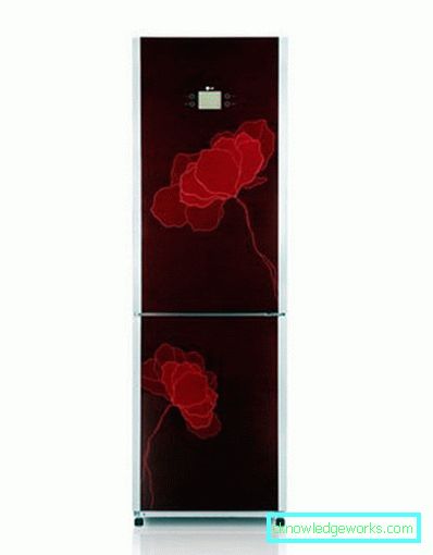 LG Kühlschrank mit Blumen