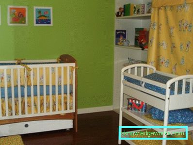 Wie man ein Kinderzimmer ausstattet - die Wahl der Farbe