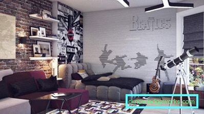 345-Kombinationstapete im Schlafzimmer