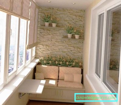 328-Küche mit Balkon - wie zu kombinieren