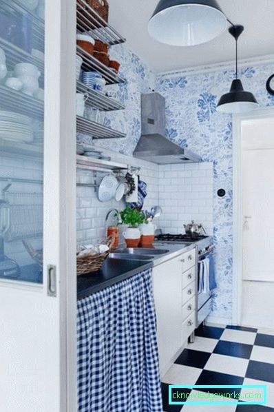 Küche in blau