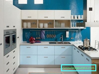 Küche in blau