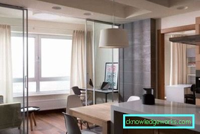 Kombinieren einer Küche mit einem Balkon - Fotodesign