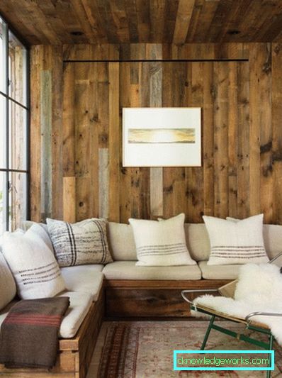 Wanddekoration im Flur mit Laminat - Fotodesign