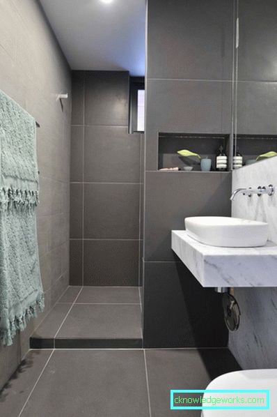 12 Fliesen für das Badezimmer - 100 Fotos