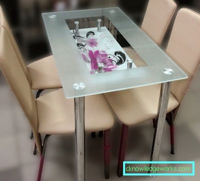 Klappglastisch für die Küche Klappglastisch für die Küche