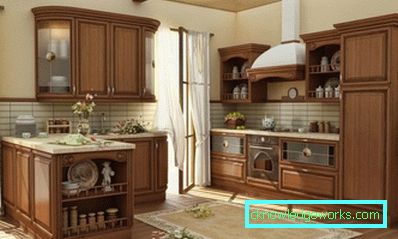 Geschirrschrank in der Küche Geschirrschrank in der Küche