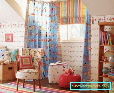 256 Vorhänge im Kinderzimmer - 80 Fotos