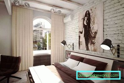 Schlafzimmer im Loft-Stil - Merkmale des Stils und des Foto-Interieurs Schlafzimmer im Loft-Stil - Merkmale des Stils und des Foto-Interieurs