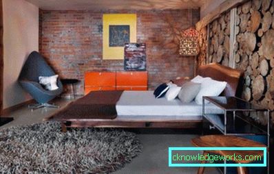 Schlafzimmer im Loftstil