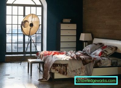 Schlafzimmer im Loftstil
