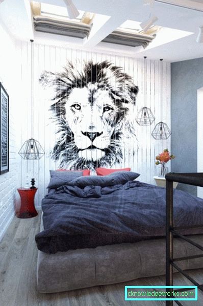 451-Schlafzimmer im Loftstil - 50 Fotos