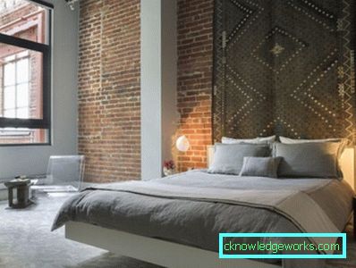Schlafzimmer im Loftstil