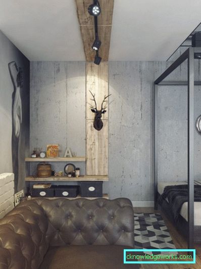 451-Schlafzimmer im Loftstil - 50 Fotos