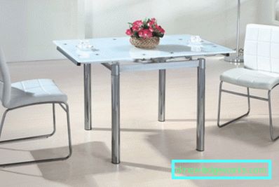 Glasschiebeküchentisch Glasschiebeküchentisch