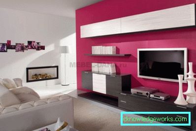 Die Wand im Wohnzimmer - 100 Fotos der besten Wände im Innenraum des Wohnzimmers