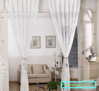 101-Tüll für das Wohnzimmer - 90 Fotos
