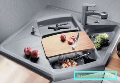 Eckspüle für die Küche