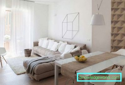 Ecksofa im Wohnzimmerinnenraum - Fotobeispiele und Bestückungsmethoden