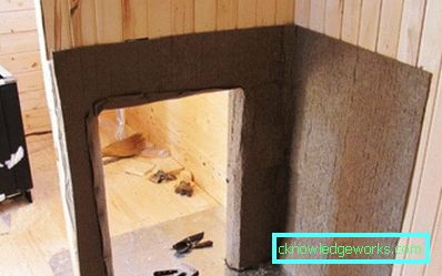 Die Details der Installation des Ofens im Bad Die Details der Installation des Ofens im Bad