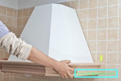 Haube für die Küche mit ihren eigenen Händen