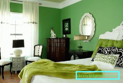 351-Green Schlafzimmer - ein mutiger Designer
