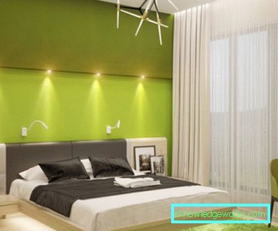 351-Green Schlafzimmer - ein mutiger Designer